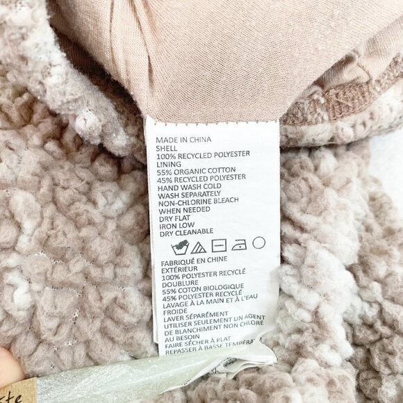 Prana women's polar escape half zip teddy fuzzy cozy warm long‎ sleeve pullover - Picture 7 of 11